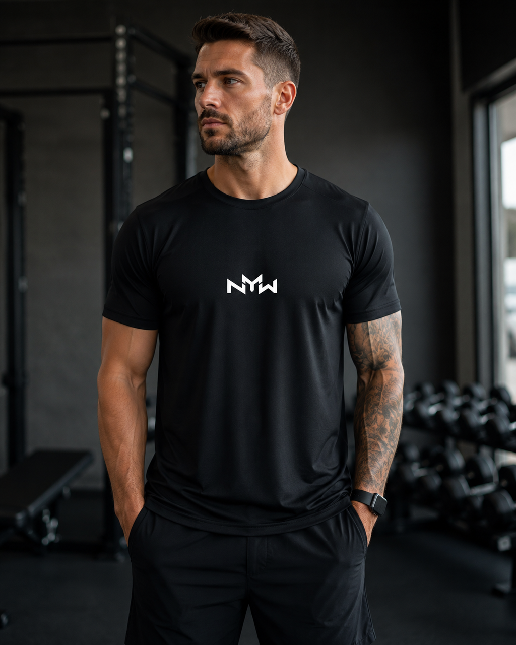 NMW,MENS,PERFORMANCE,TEE,BLACK