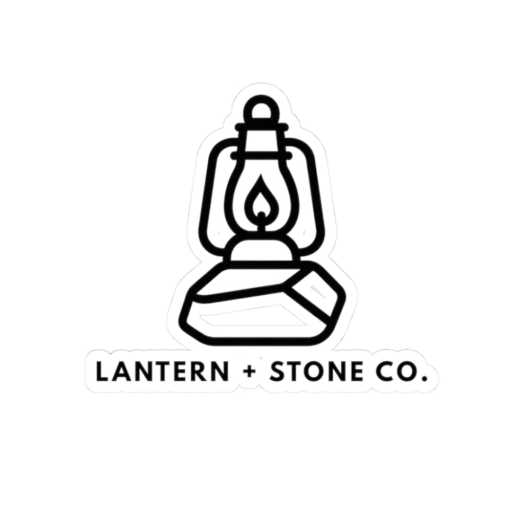 Lantern and Stone Logo Sticker