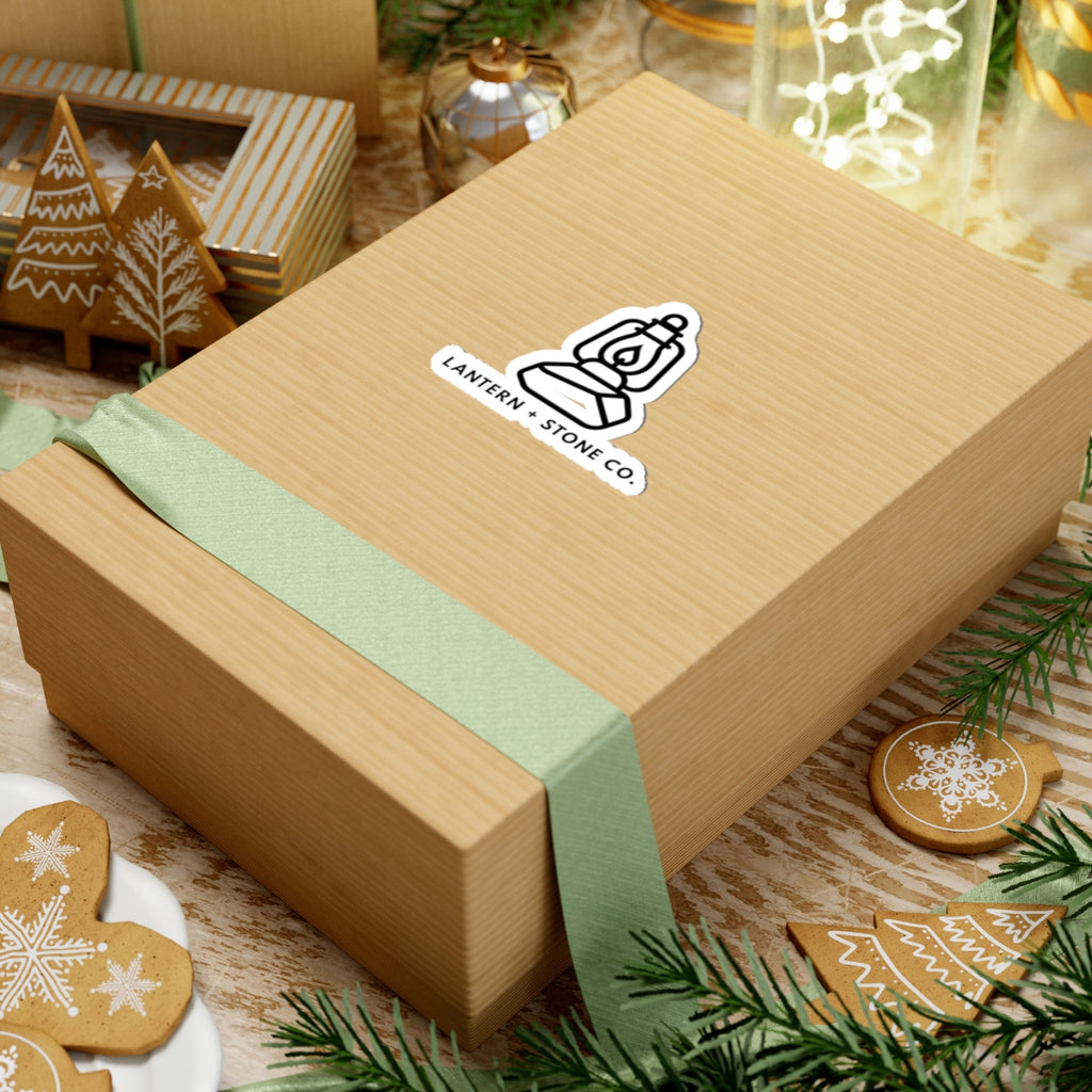 Lantern and Stone Logo Sticker