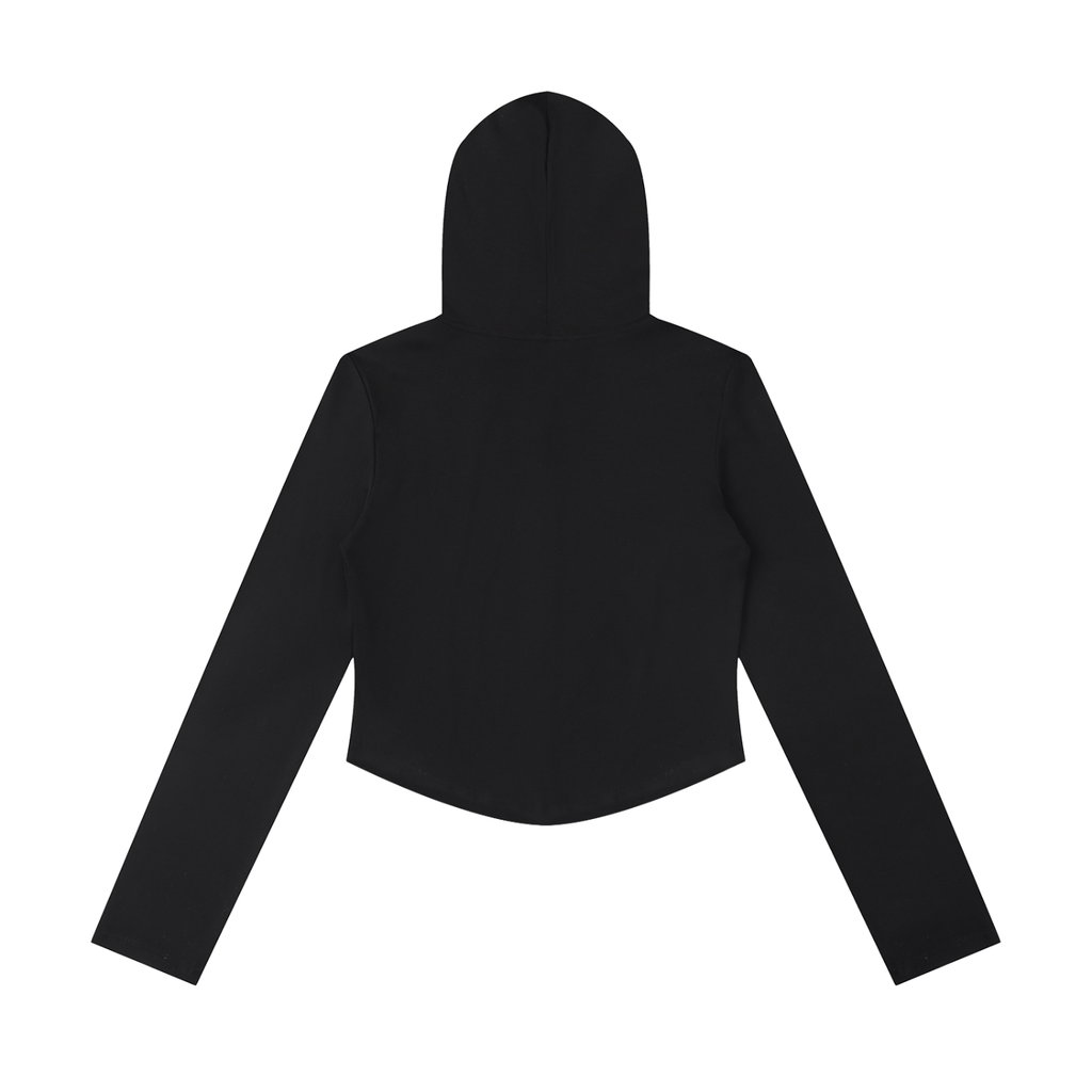 Essential Cropped Zip Hoodie
