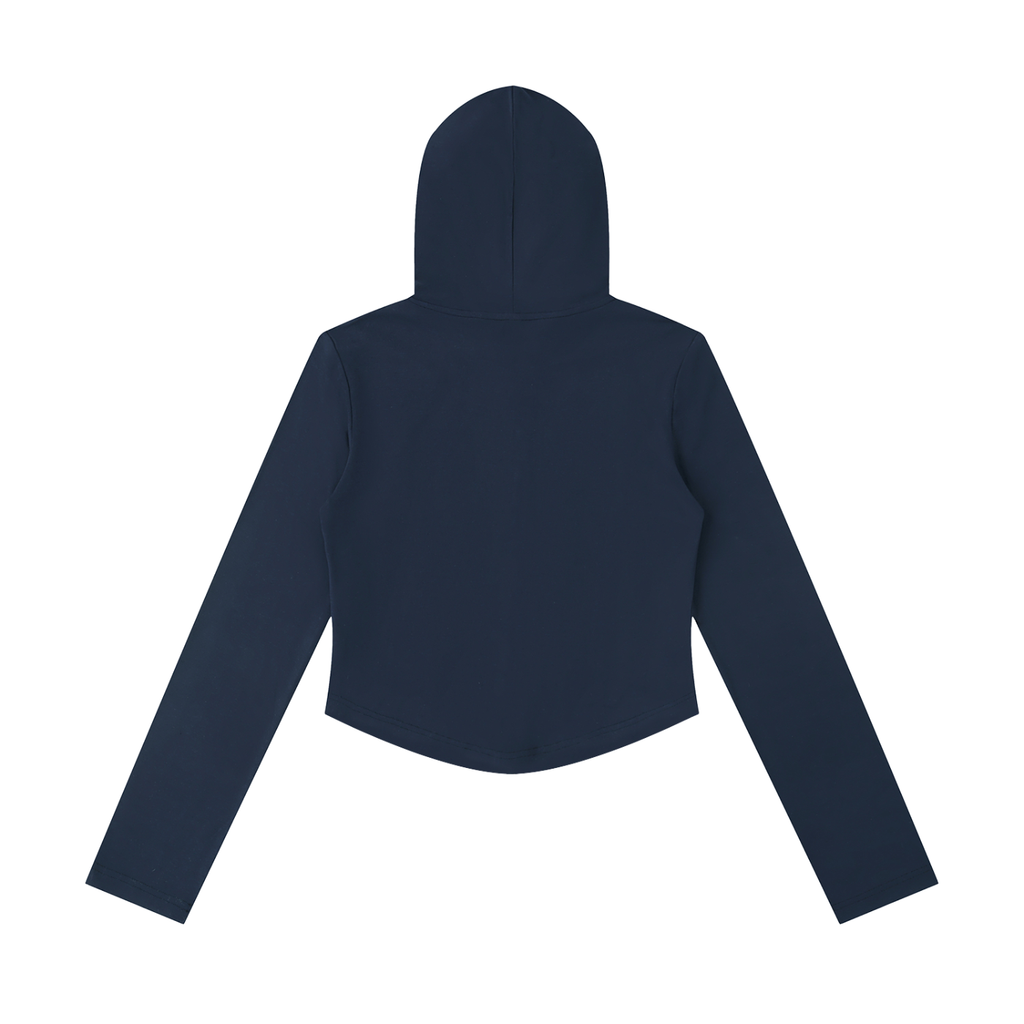 Essential Cropped Zip Hoodie