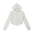 Essential Cropped Zip Hoodie