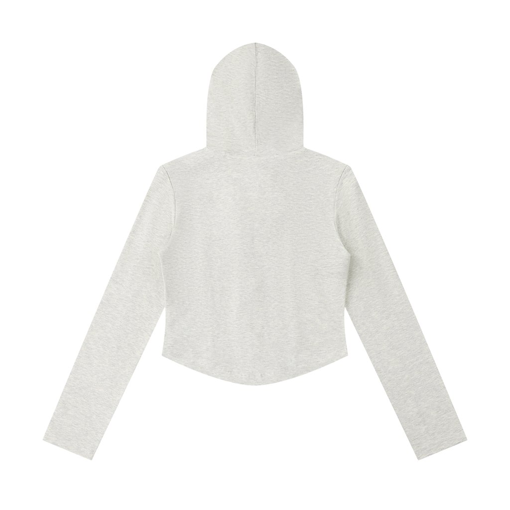 Essential Cropped Zip Hoodie