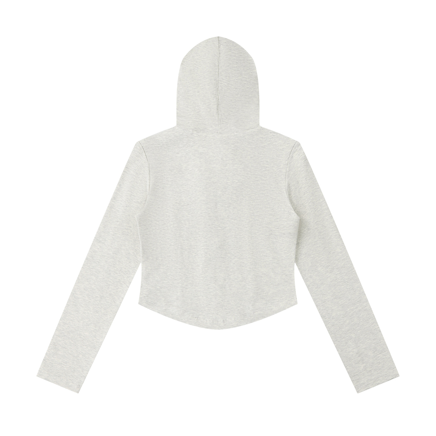 Essential Cropped Zip Hoodie